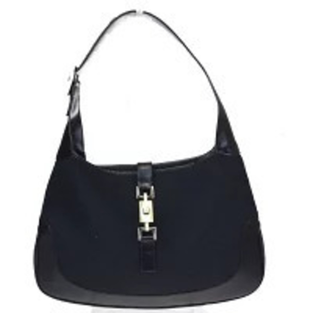 Gucci Miss GG Hobo Canvas Shoulder Bag Black